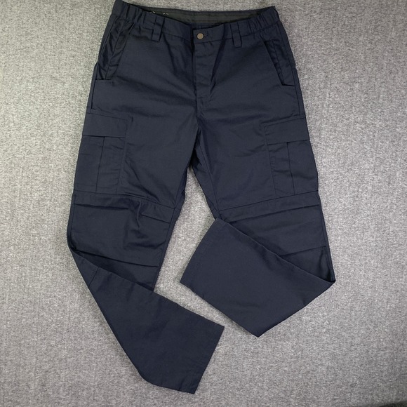 Vertx Pants Men 37x36 Navy Blue Security Trousers Ripstop Cargo Stretch NEW - Picture 1 of 13